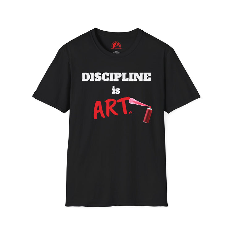 "Discipline is Art T-shirt with inspirational quote design"
"Motivational &