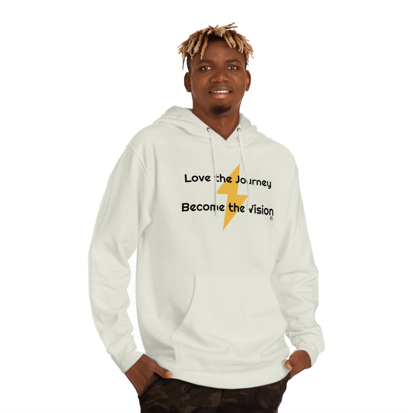 Love the Journey Become the Vision Unisex Hooded Sweatshirt Evolve Into The Best Version of You