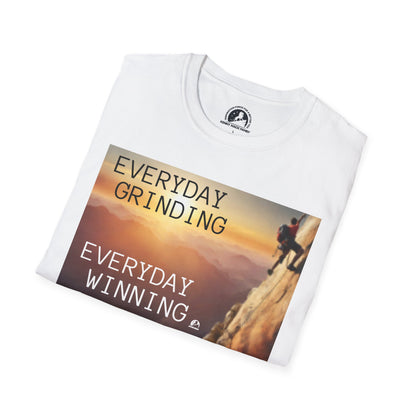 "Everyday Grinding Everyday Winning T-shirt with motivational success message"
"Hustle and grind graphic tee with 'Everyday Grinding, Everyday Winning' slogan"
"Motivational 'Everyday Grind' t-shirt for work ethic and success"
"Success-driven t-shirt with 'Everyday Grinding, Everyday Winning' design"
"Bold 'Grind and Win' t-shirt for achieving your daily goals"
"Focused hustle t-shirt with 'Everyday Grinding' for a winning mindset"