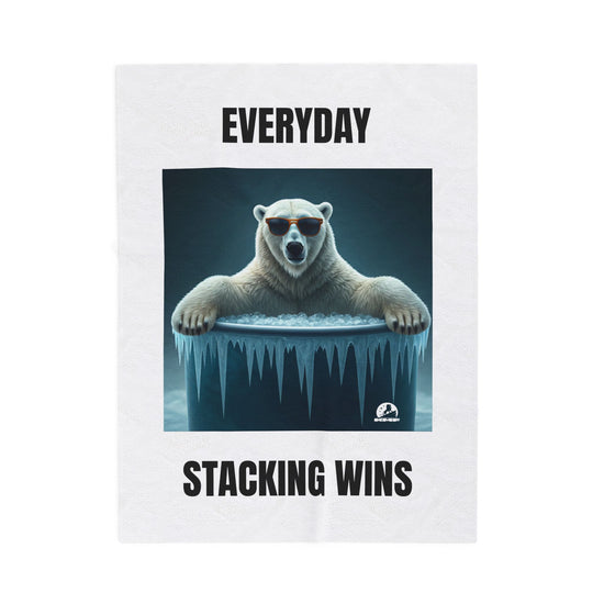 EVERYDAY STACKING WINS Velveteen Plush Blanket