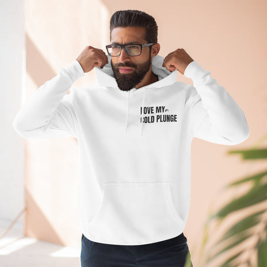 Love My Cold Plunge Signature Fleece Hoodie - Discipline and Self Love Design