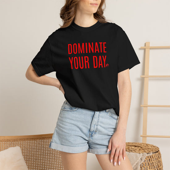 Dominate Your Day Signature T-Shirt — "Tap into Your Disciplines" Motivational Tee