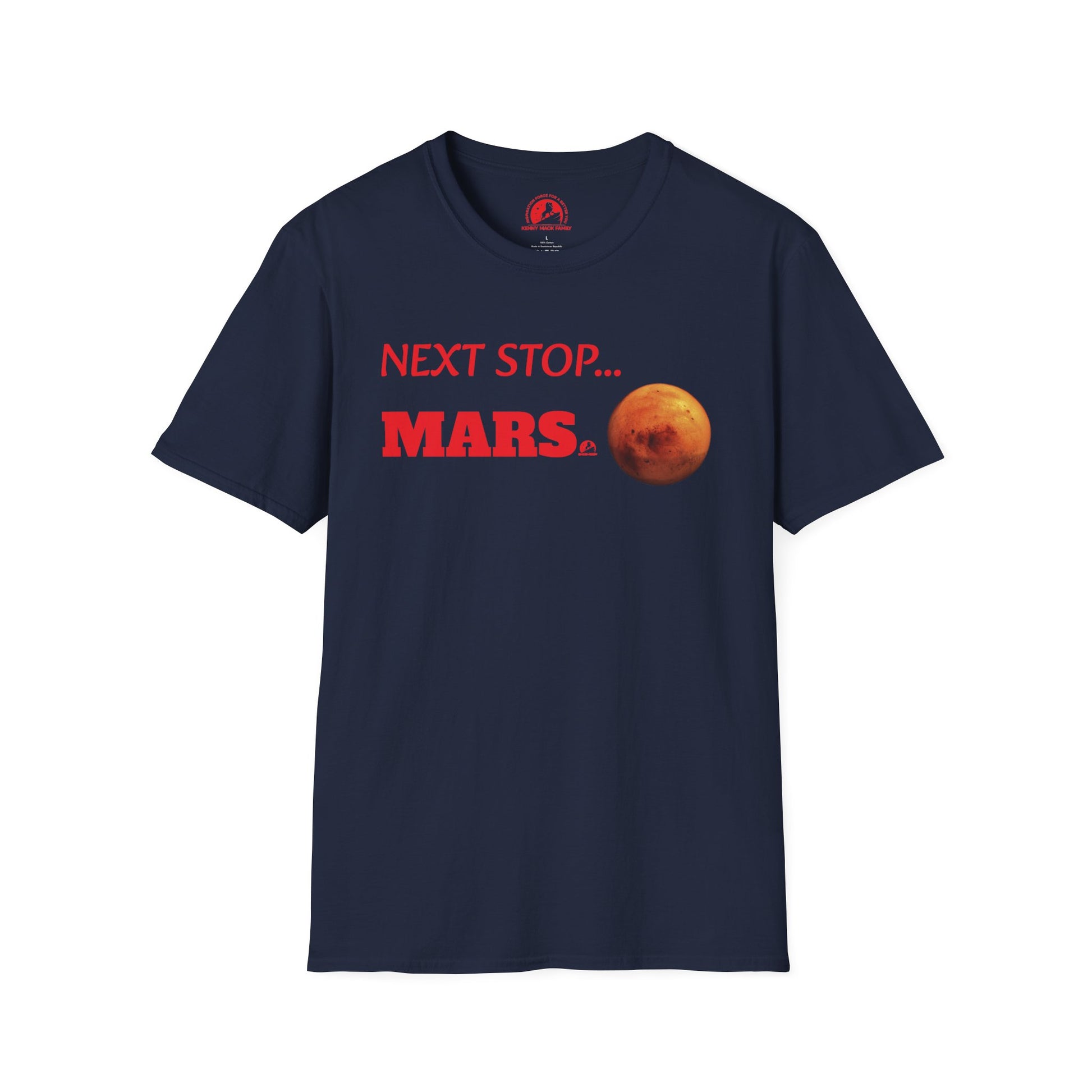 "Next Stop... Mars shirt with space exploration theme"
"Motivational 'Next Stop... Mars' t-shirt for space enthusiasts and dreamers"
"Astronaut-themed 'Next Stop... Mars' shirt for adventurous individuals"
"Outer space-inspired 'Next Stop... Mars' t-shirt for dreamers and explorers"
"Space exploration graphic tee with 'Next Stop... Mars' for goal-driven individuals"
"Ambition-driven 'Next Stop... Mars' t-shirt for those who dream big"
"Exploration and space-themed 'Next Stop... Mars' shirt for motivational 