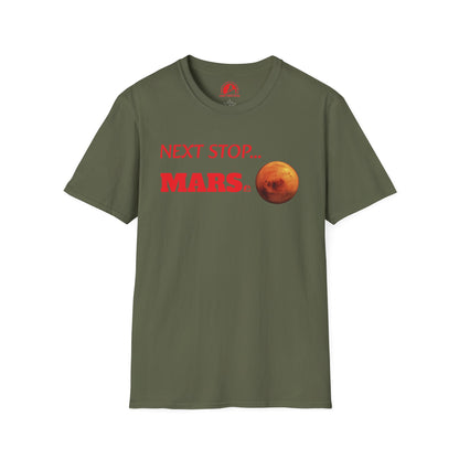 "Next Stop... Mars shirt with space exploration theme"
"Motivational 'Next Stop... Mars' t-shirt for space enthusiasts and dreamers"
"Astronaut-themed 'Next Stop... Mars' shirt for adventurous individuals"
"Outer space-inspired 'Next Stop... Mars' t-shirt for dreamers and explorers"
"Space exploration graphic tee with 'Next Stop... Mars' for goal-driven individuals"
"Ambition-driven 'Next Stop... Mars' t-shirt for those who dream big"
"Exploration and space-themed 'Next Stop... Mars' shirt for motivational 