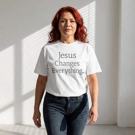 Jesus Changes Everything Inspirational Faith Unisex Garment-Dyed T-Shirt