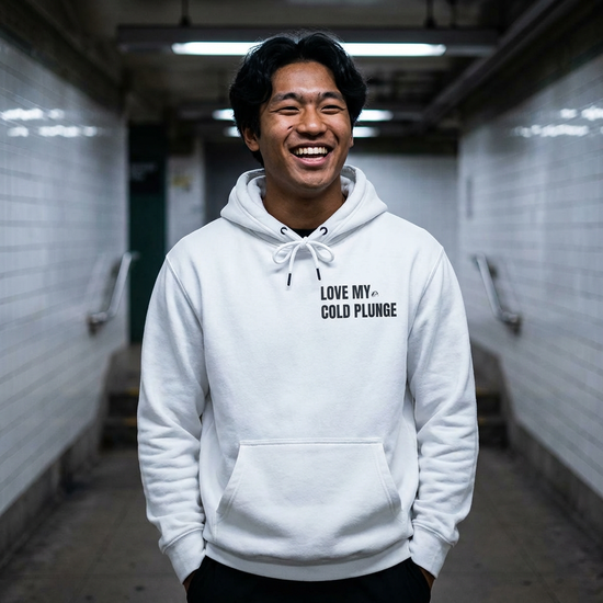 Fleece Hoodie - Love My Cold Plunge - Discipline and Self Love Design