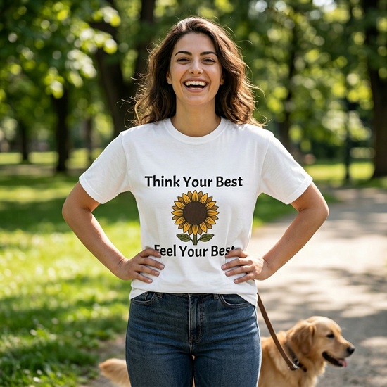 Mindset Is Everything Tee — "Think Your Best, Feel Your Best" Inspirational T-Shirt