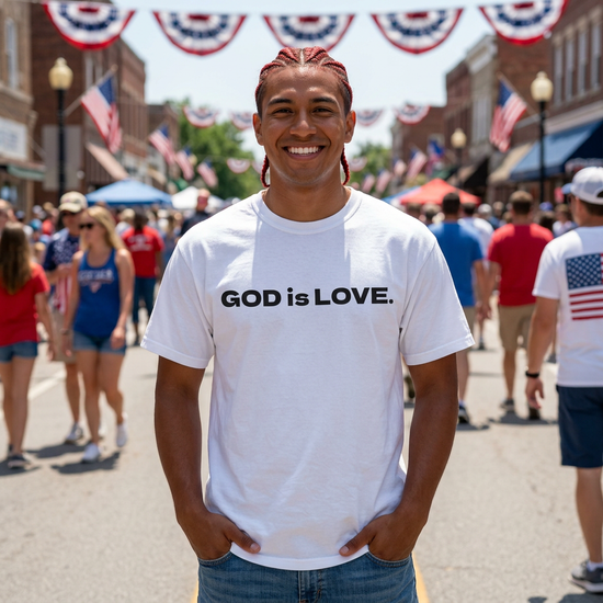 God Is Love T-Shirt — Inspirational Faith Graphic Tee