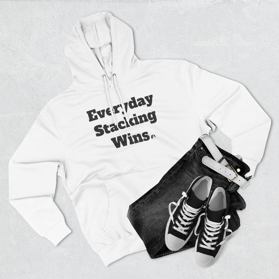 Everyday Stacking Wins Classic Hoodie — Cozy Motivational Fleece Pullover