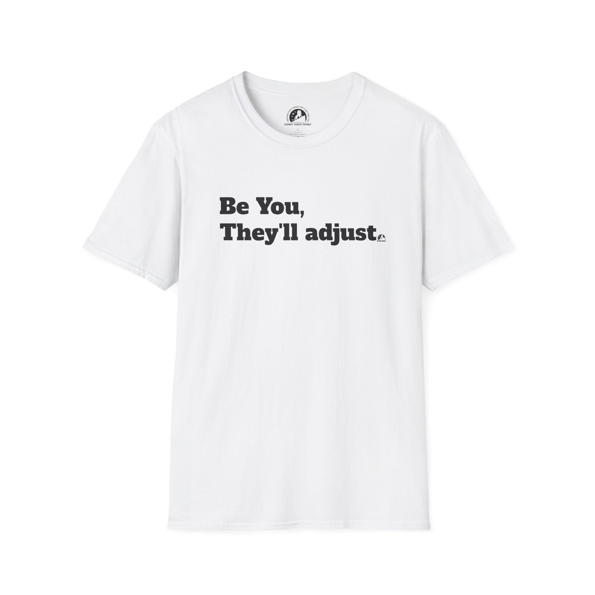 Be You, They'll Adjust T-shirt with bold self-confidence message"
"Empowering 'Be You, They'll Adjust' graphic tee for a confident look"
"Motivational T-shirt with 'Be You, They'll Adjust' affirmation"
"Bold statement t-shirt with 'Be You, They'll Adjust' design"
"Inspirational 'Be You, They'll Adjust' t-shirt for self-love and empowerment"
"Confidence-building 'Be You, They'll Adjust' shirt in casual style"
"Positive affirmation t-shirt with 'Be You, They'll Adjust' message"
