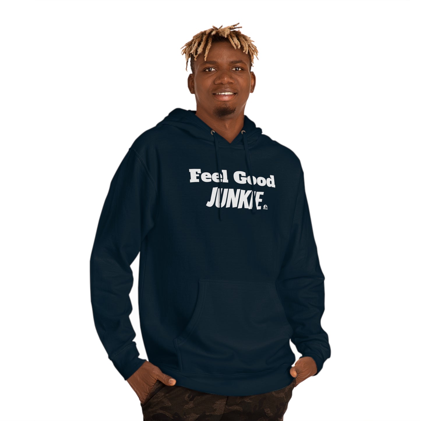 Hooded Sweatshirt - Feel Good Junkie Design